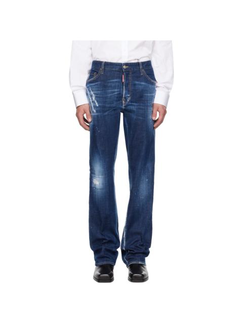DSQUARED2 Blue Roadie Jeans