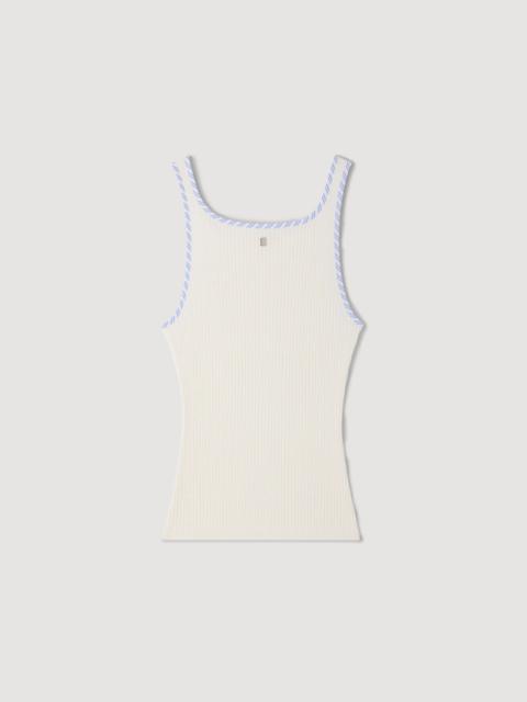 Sandro RIBBED VEST TOP