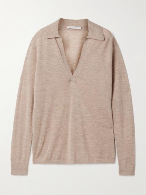 MARIA McMANUS Oversized Cashmere Polo Top