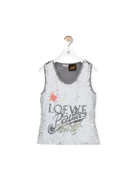 Loewe Tank top in sequins