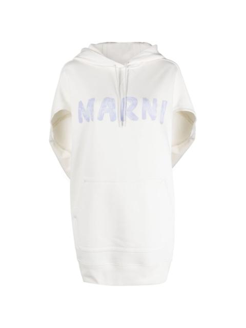 logo-print short-sleeve hoodie