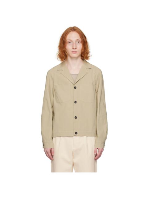 OFFICINE GÉNÉRALE Beige Pocket Long Sleeve Shirt