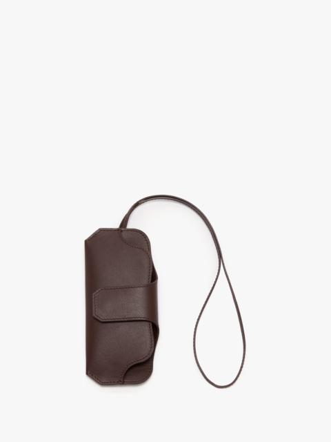 Victoria Beckham Sunglasses Case In Burgundy Leather