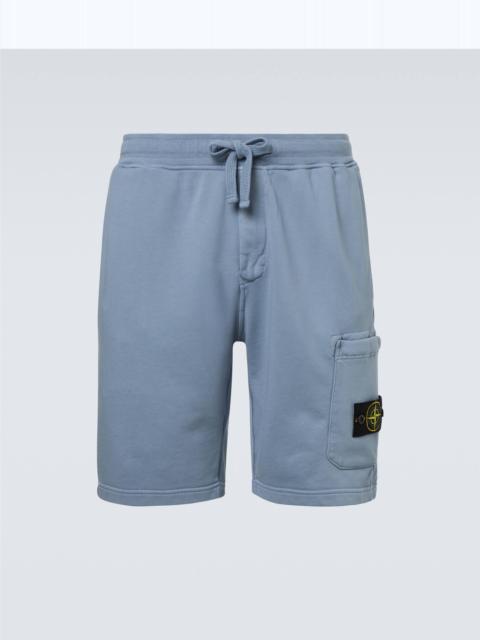 Stone Island Compass cotton shorts