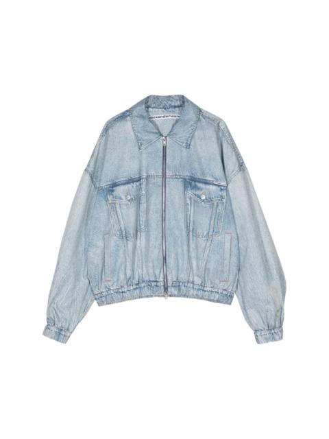 Alexander Wang zip-up denim jacket