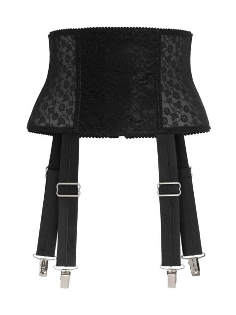 Dolce & Gabbana Lace-appliqué Suspender Belt