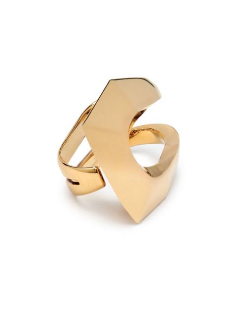 Modernist double ring