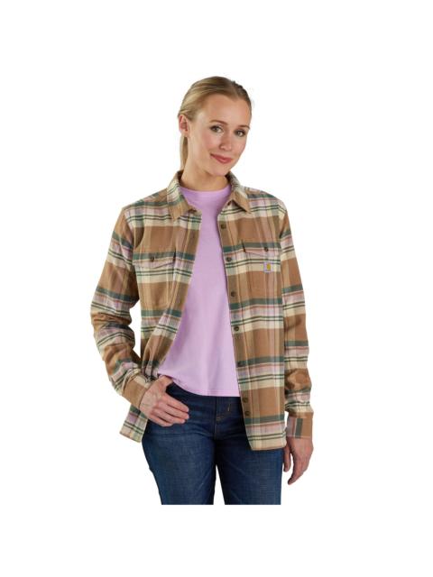 Carhartt Women's TENCEL™ Fiber Series Relaxed Fit Long-Sleeve Flannel Shirt