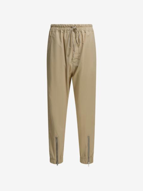 Rick Owens zip-detail drawstring-waist trousers
