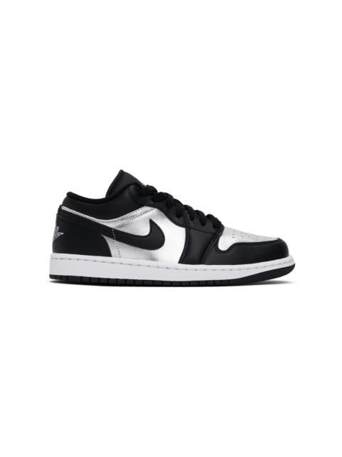 Jordan Black & Silver Air Jordan 1 Low SE Sneakers