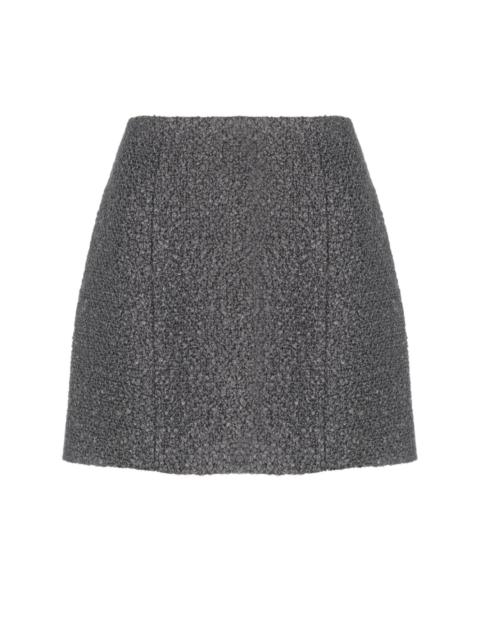 textured-knit mini skirt