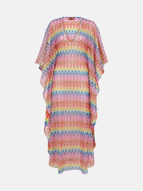 Zig Zag pointelle beach dress