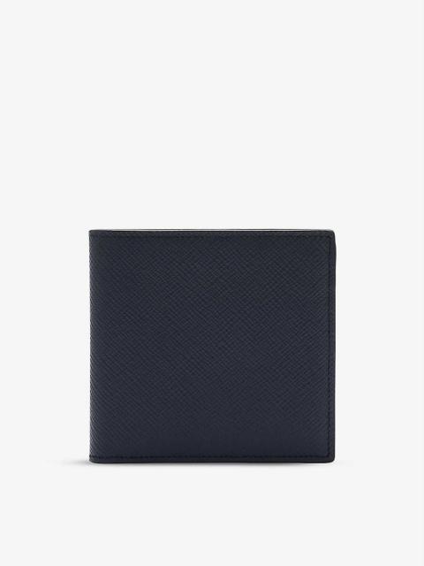 Smythson Panama grained leather wallet