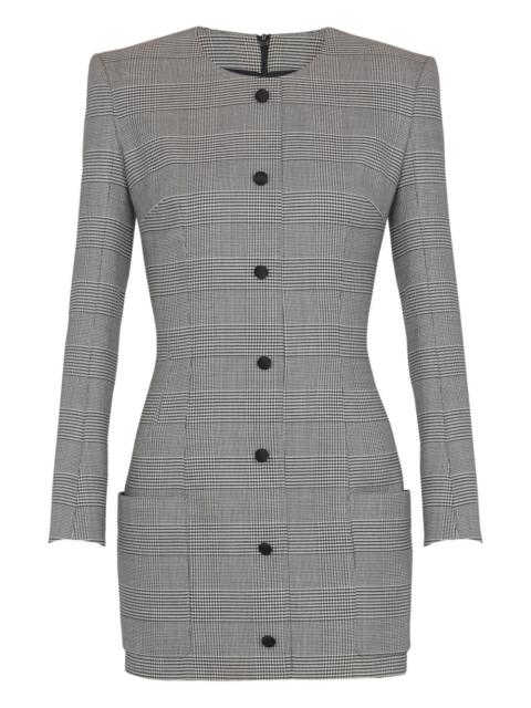Balmain Prince of Wales-check dress