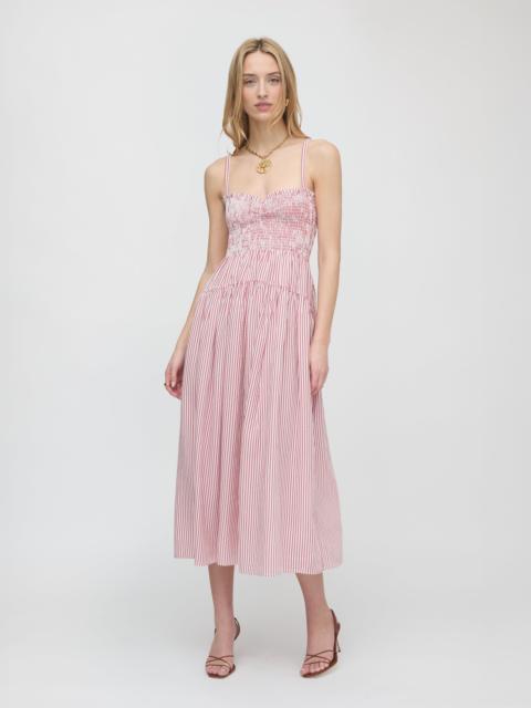 Hill House Home The Rebecca Nap Dress - Red Ticking Stripe