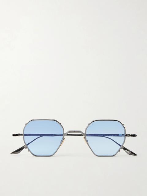 JACQUES MARIE MAGE Verlaine Round-Frame Metal Sunglasses