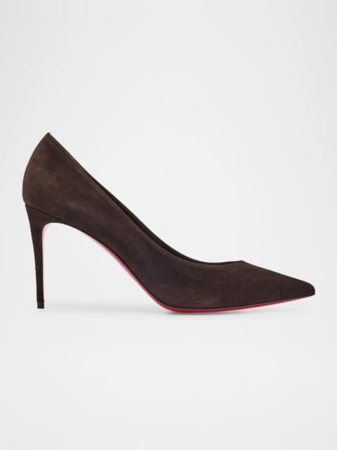 Christian Louboutin Kate Suede Red Sole Classic Pumps