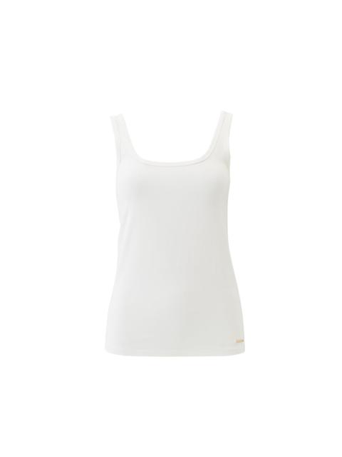 MELISSA ODABASH EXCLUSIVE CAMILLE WHITE TANK