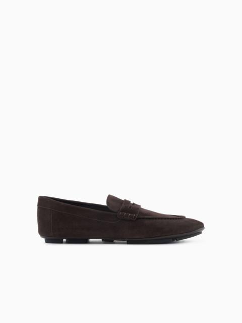 Suede loafers