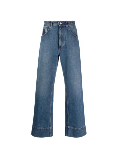 WALES BONNER Miles mid-rise wide-leg jeans