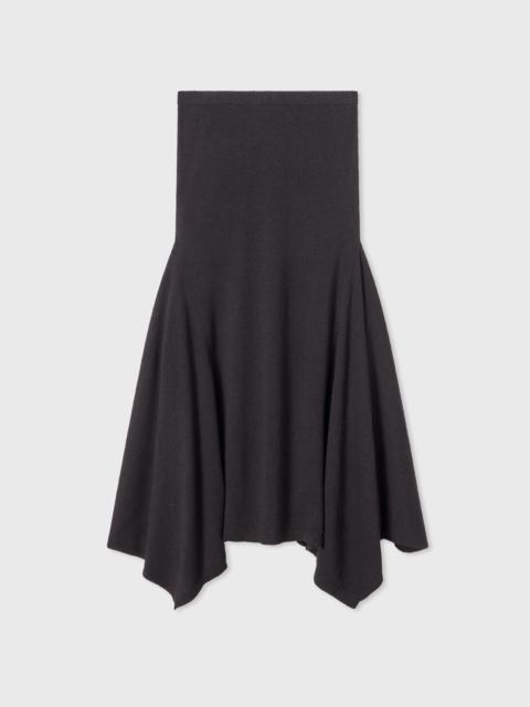 CO Flared Midi Skirt in Silk Linen