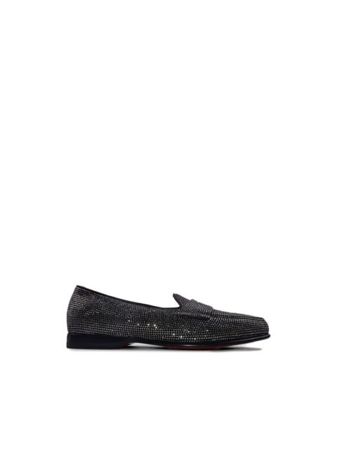 stud-embellished leather loafers