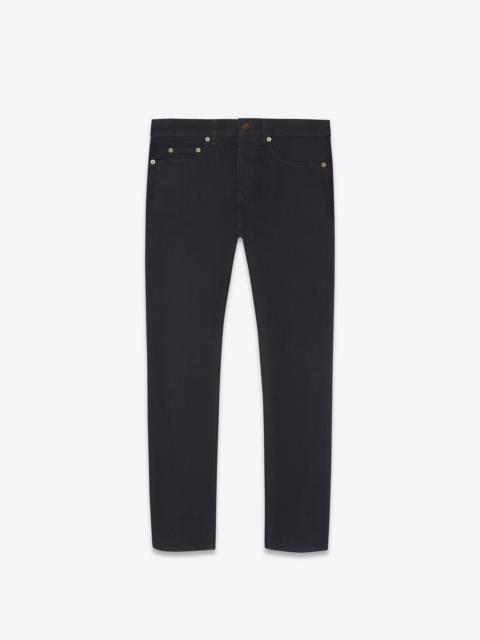 SAINT LAURENT etienne pants in worn black denim