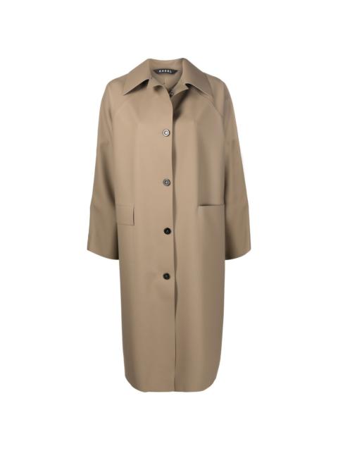 KASSL Editions single-breasted button coat