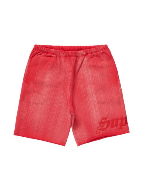 Supreme Supreme Brush Stroke Sweatshort Red