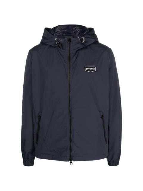 DUVETICA logo-patch hooded jacket