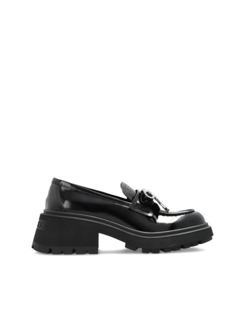 JIMMY CHOO 40mm Azizi bow-detailed Loafers
