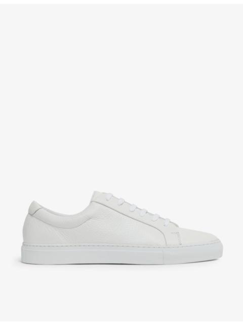REISS Luca leather low-top trainers