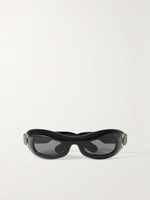 Dior Lady oval-frame acetate sunglasses