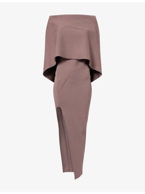 Rick Owens Theresa Split-Hem Knitted Midi Dress