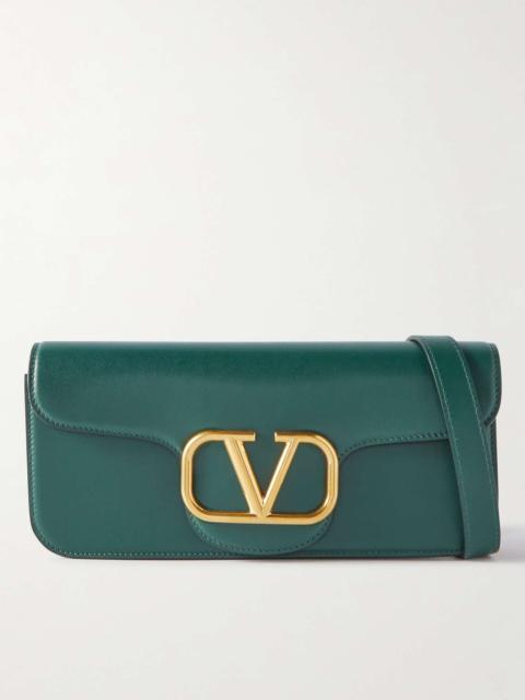 Valentino Valentino Garavani Logo-Embellished Leather Messenger Bag