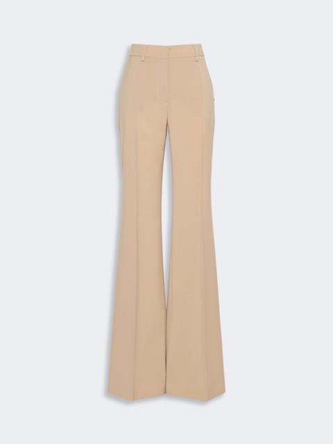 Sportmax HANGAR Natural stretch pure wool flared trousers - BEIGE SHADED