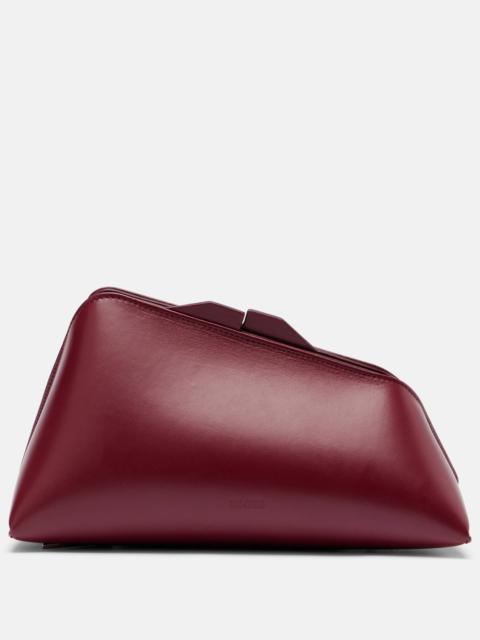 THE ATTICO 8.30 PM oversized leather clutch