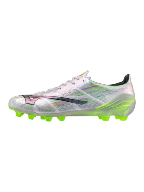 Mizuno Mizuno Alpha II Elite FG Firm Ground Soccer Cleat, White/Neon Green