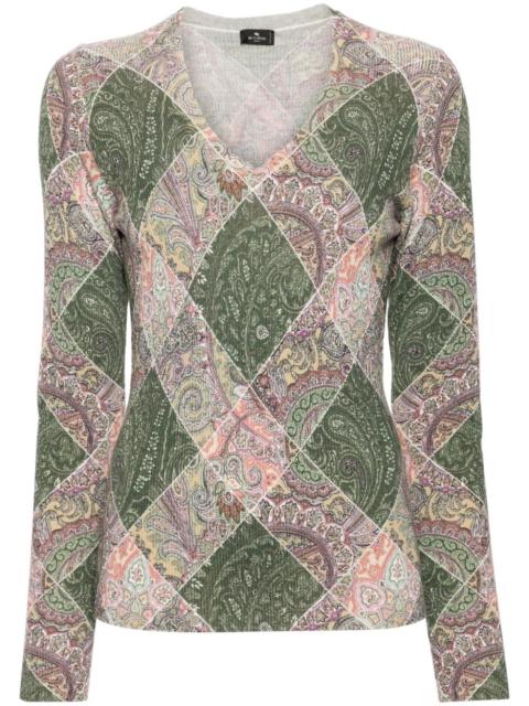 Etro diamond-pattern sweate