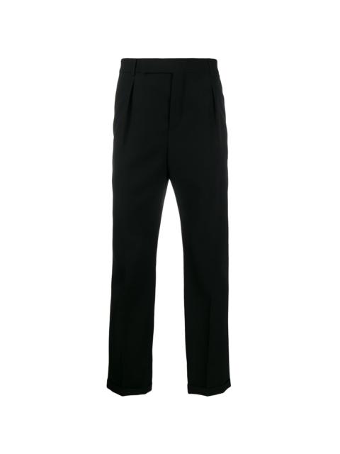 SAINT LAURENT cuffed tailored trousers