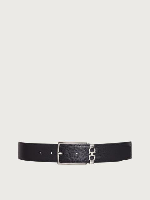 Reversible and adjustable Gancini belt