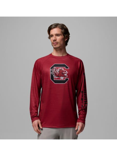 Columbia Men's Collegiate PFG Terminal Tackle Heather Long Sleeve Shirt - South Carolina
