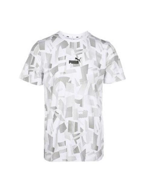 PUMA PUMA Summer Print Aop T-Shirt 'White Grey Black' 586045-02