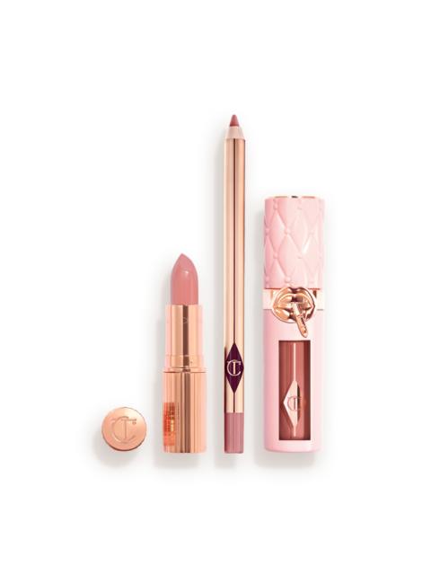 Charlotte Tilbury PILLOW TALK PERFECT, PLUMP & POUT LIP TRIO LIP KIT