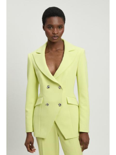 KAREN MILLEN Compact Stretch Double Breasted Blazer