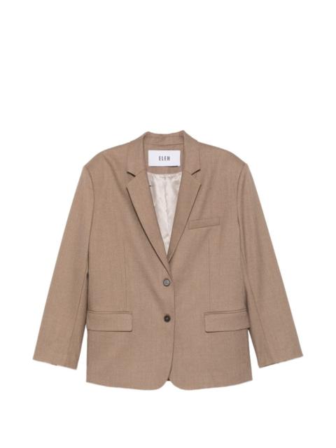 ELEH oversized single-breasted jacket