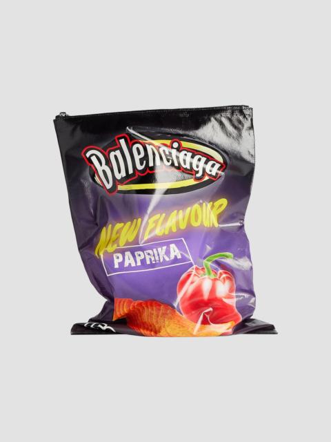 BALENCIAGA Men's Chips Bag - Paprika