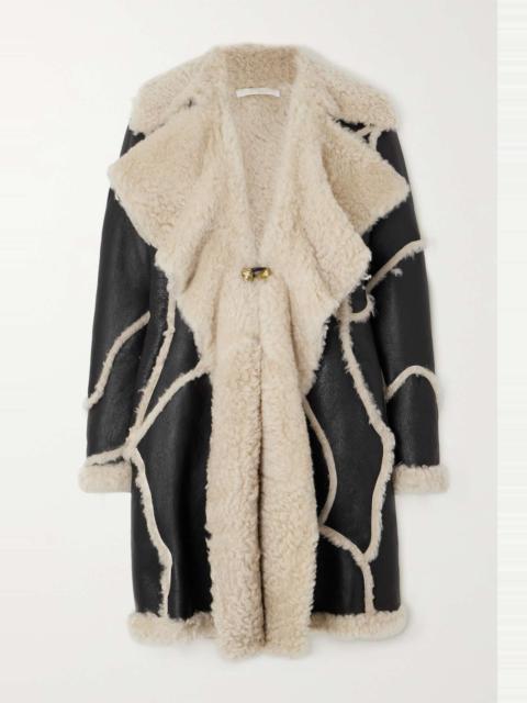 Chloé Paneled shearling coat