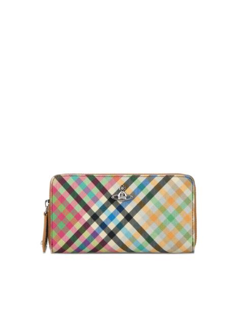 Vivienne Westwood Classic plaid zip-around wallet