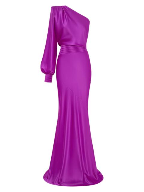 ZHIVAGO Women's Don't Look Now One-Shoulder Gown - Magenta